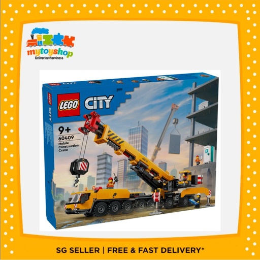 LEGO 60409 City Yellow Mobile Construction Crane