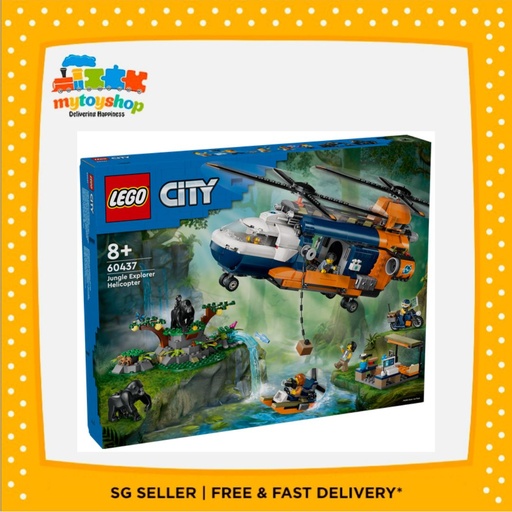 LEGO 60437 City Jungle Explorer Helicopter at Base Camp