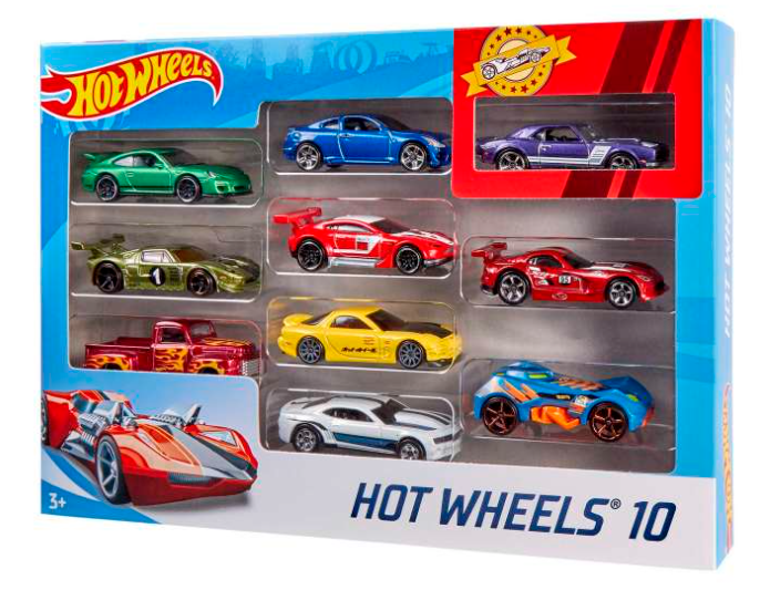 Hot Wheels 10 Car Pack (Styles May Vary)