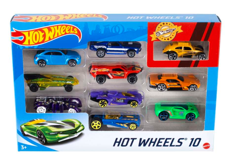 Hot Wheels 10 Car Pack (Styles May Vary)