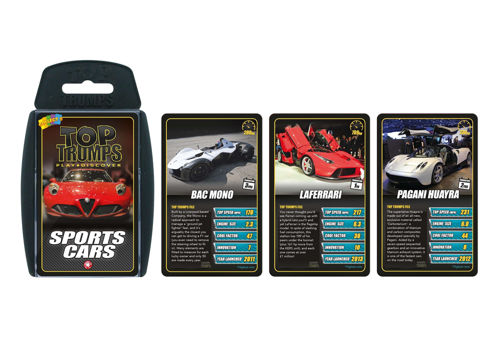 Top Trumps  Sports Cars