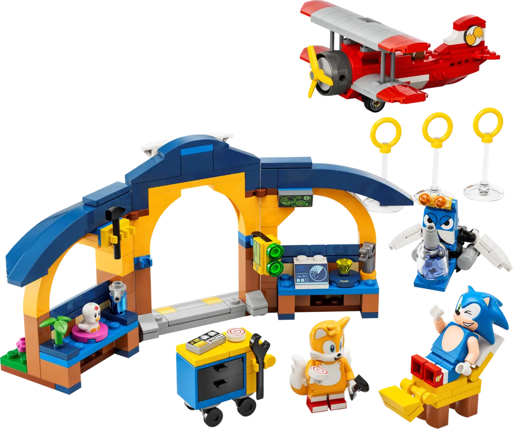 LEGO 76991 Sonic The Hedgehog Tails' Workshop and Tornado Plane
