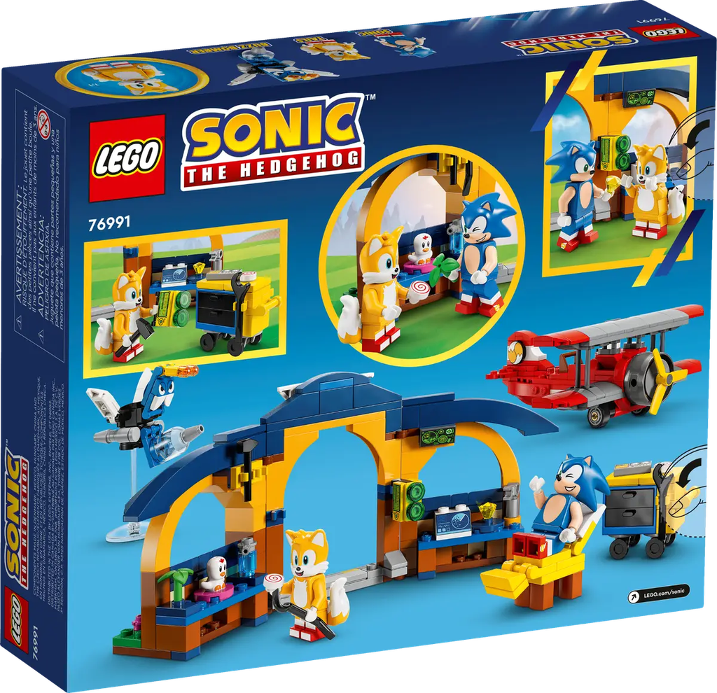 LEGO 76991 Sonic The Hedgehog Tails' Workshop and Tornado Plane