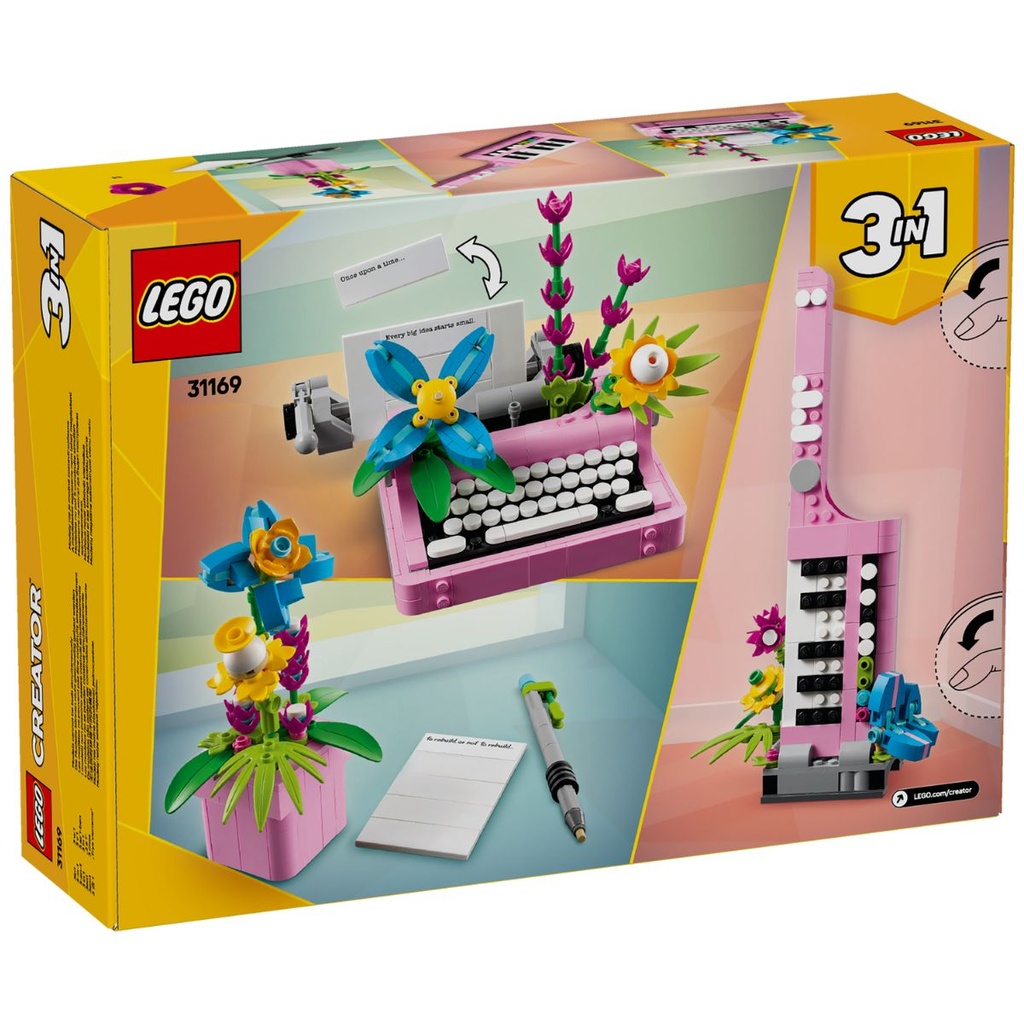 LEGO 31169 Creator Typewriter with Flowers