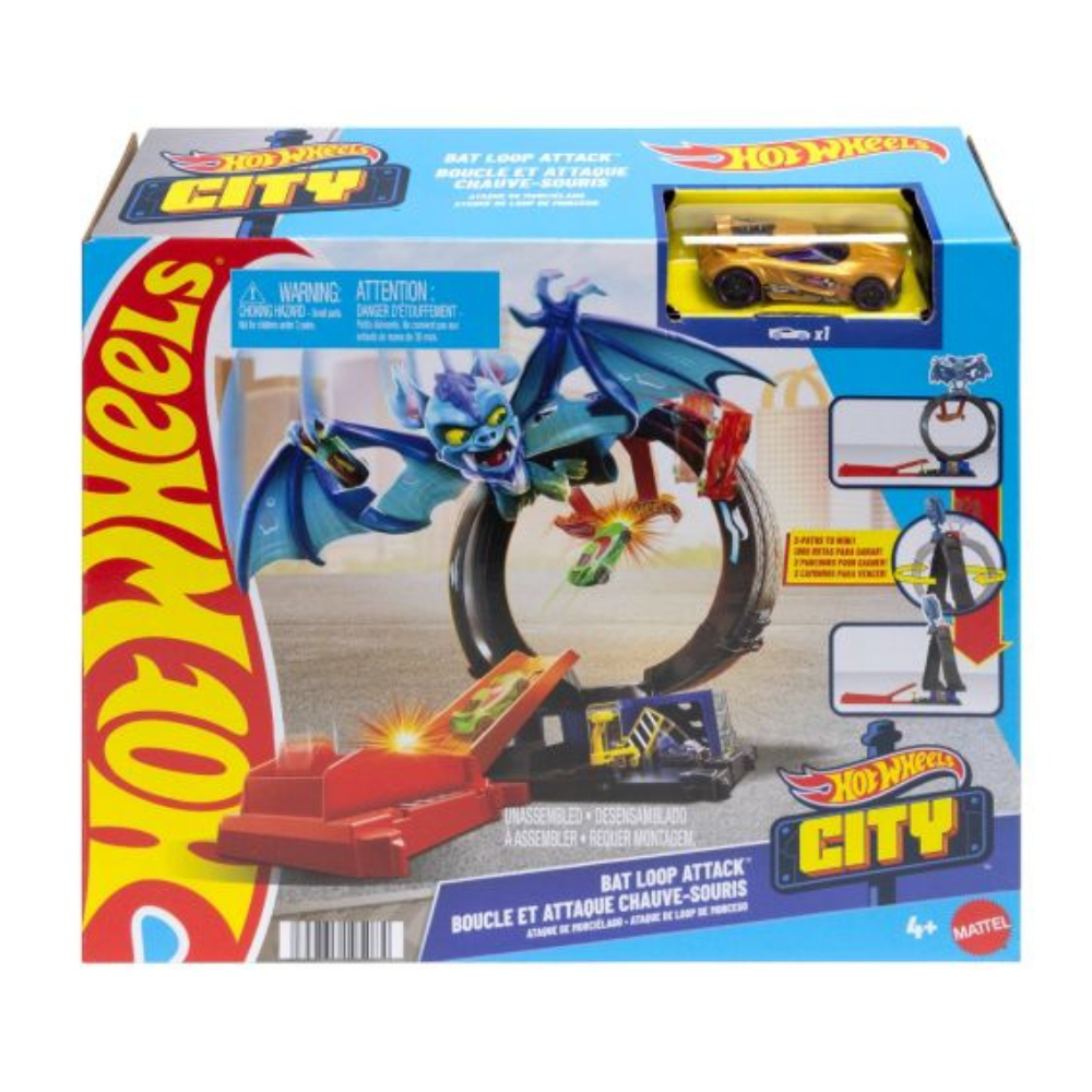 Hot Wheels City Nemesis Toy Car Track ( Assorted)