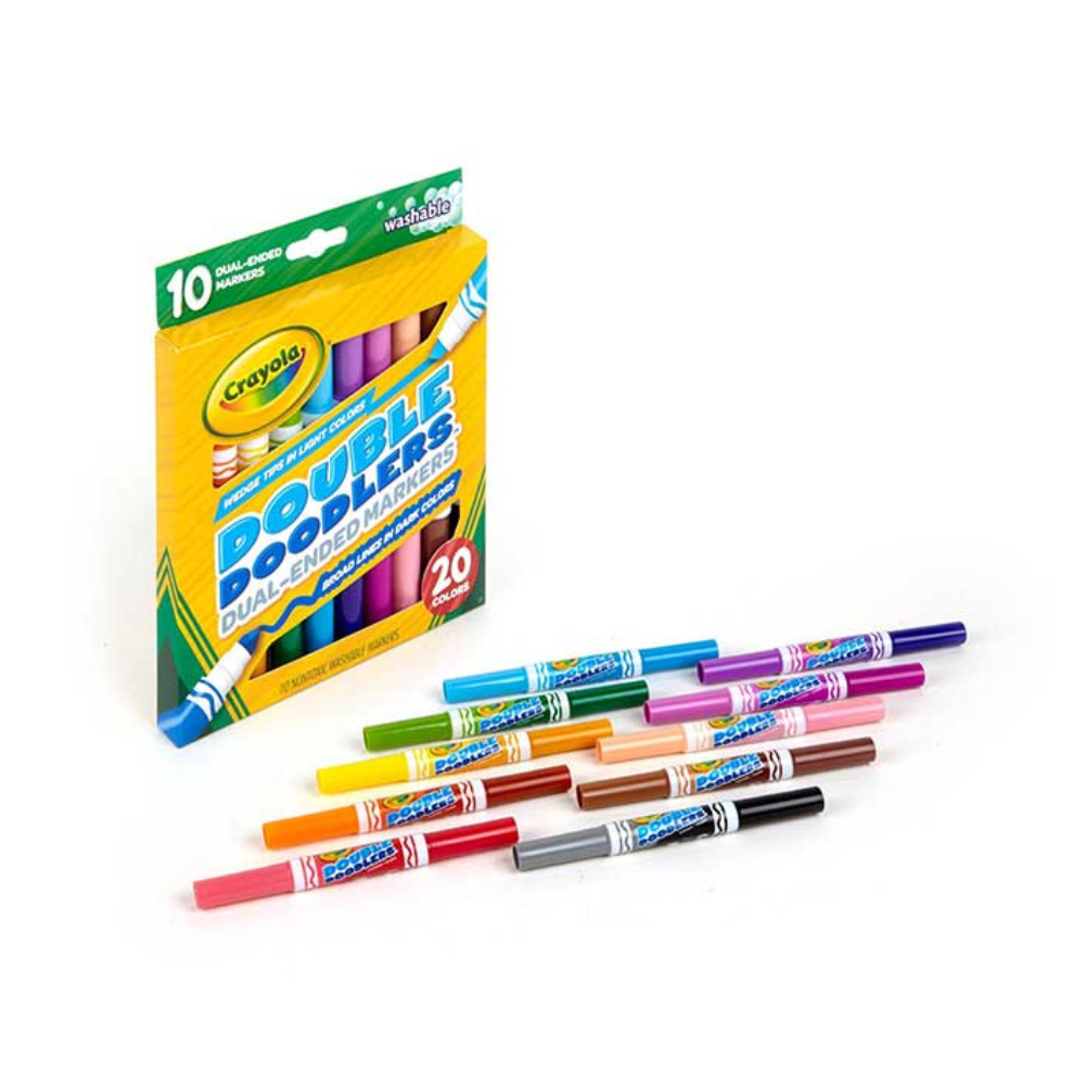 Crayola 10 Ct Double Doodlers Markers
