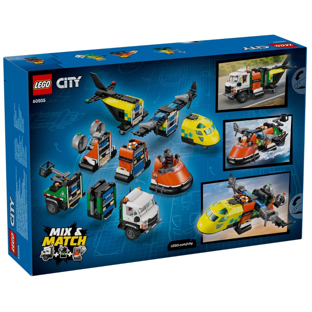 LEGO 60505 City Airplane, Service Truck &amp; Hovercraft Remix