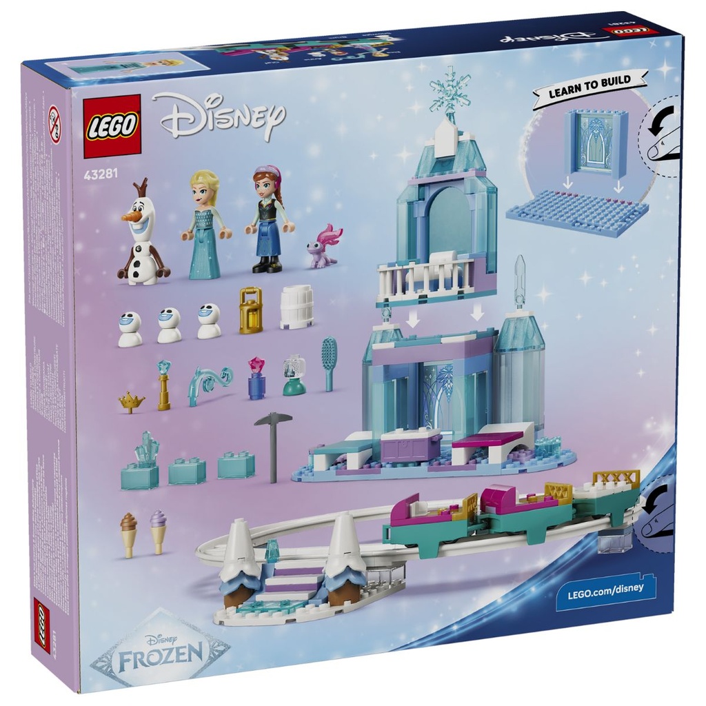 LEGO 43281 Disney Frozen Elsa’s Ice Castle N Snow Ride Adventure