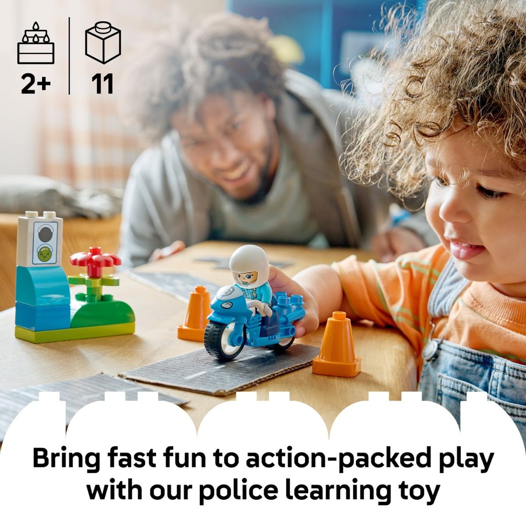 LEGO 10471 DUPLO Blue Police Motorcycle