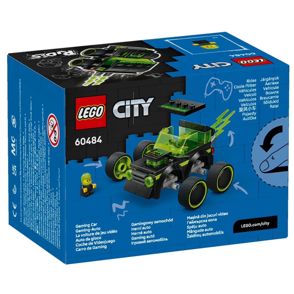 LEGO 60484 City Rides Gaming Race Car