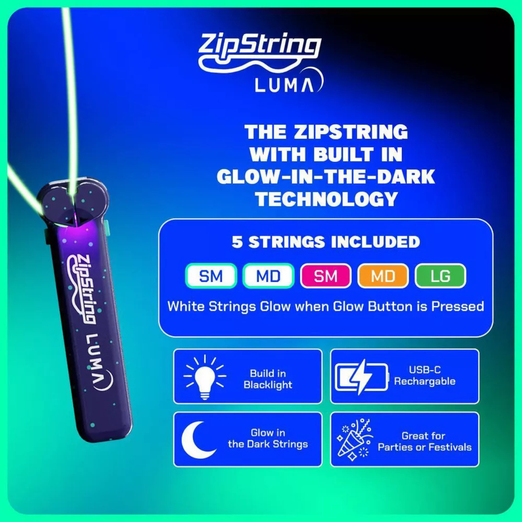 ZipString Luma Glow in the Dark Rope Launcher
