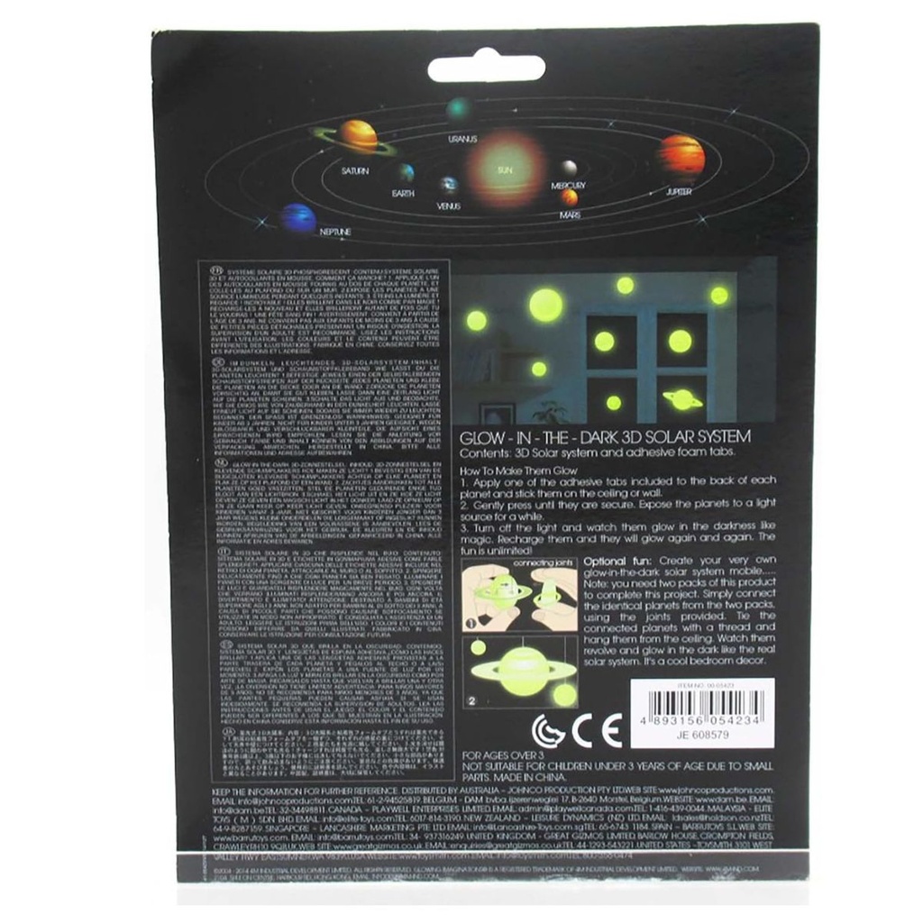 4M Glow 3D Solar System Pack