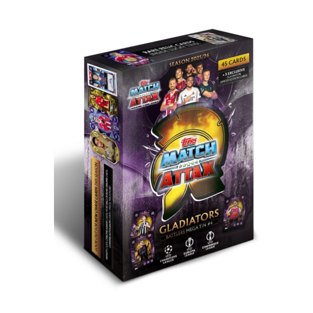 Topps Match Attax Champions League 2025/26 Mega Tin-Bundle of 4