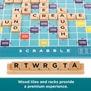 Mattel Games Scrabble Board Game Wood Tiles