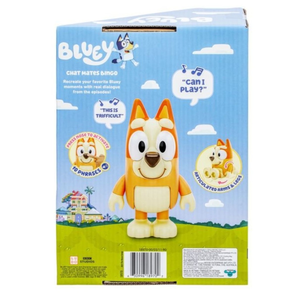 Bluey Chat Mates Talking Bingo