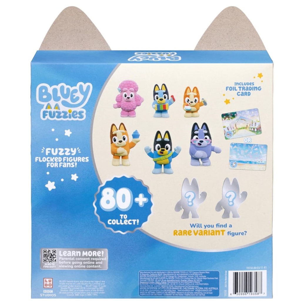Bluey Fuzzies Deluxe Figure Pack