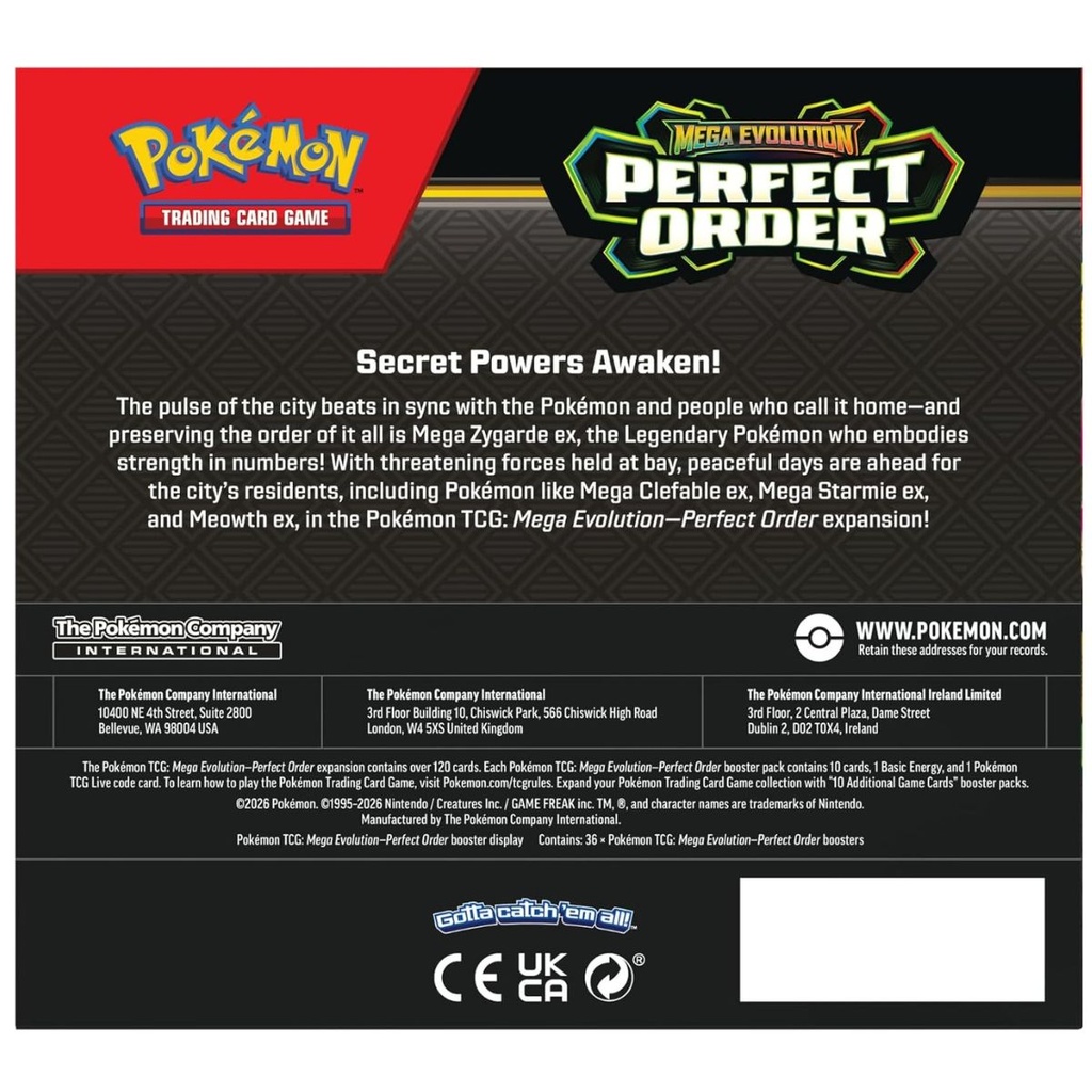 Pokemon ME Perfect Order Booster Pack