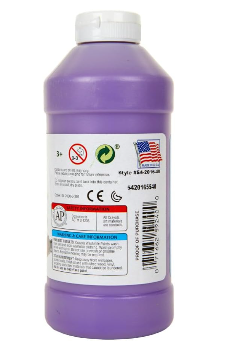 Crayola Washable Paint 16oz Purple