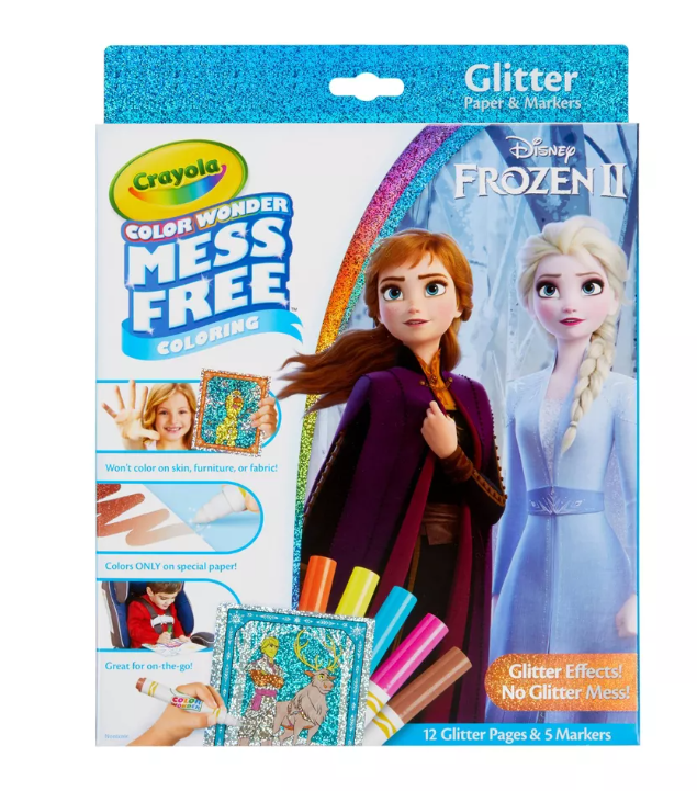 Crayola Color Wonder Glitter Coloring Kit - Disney Frozen 2