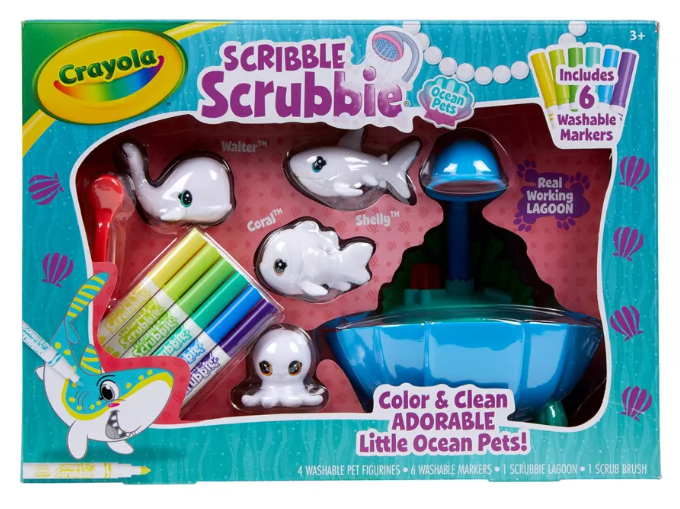 Crayola Scribble Scrubbie Ocean Lagoon Tub Set