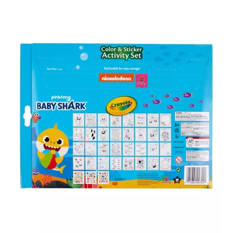 Crayola Color n Sticker Baby Shark Activity Set