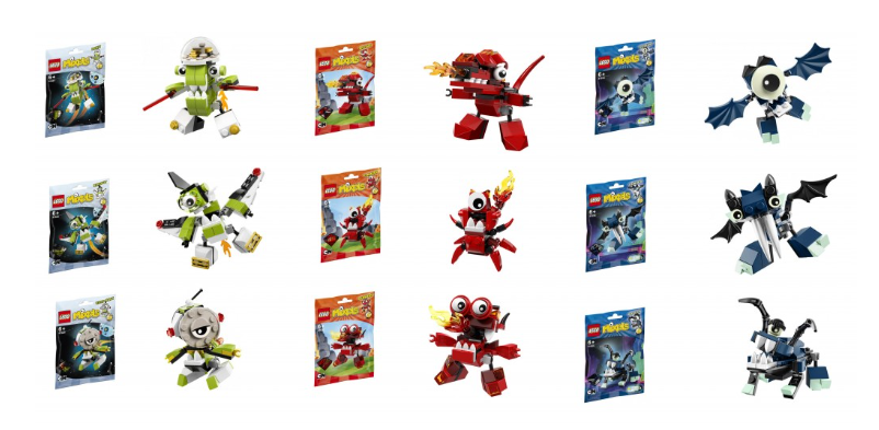 LEGO Mixels Series 4 Set of 9 Characters