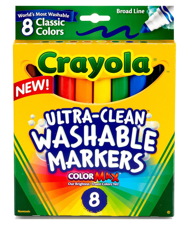 Crayola 8ct Ultra-Clean Washable Markers