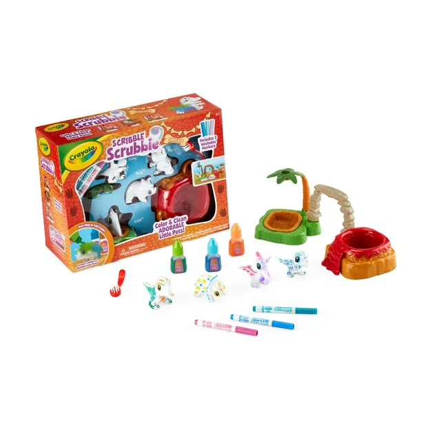 Crayola Scribble Scrubbie Dinosaur Island Toy Set