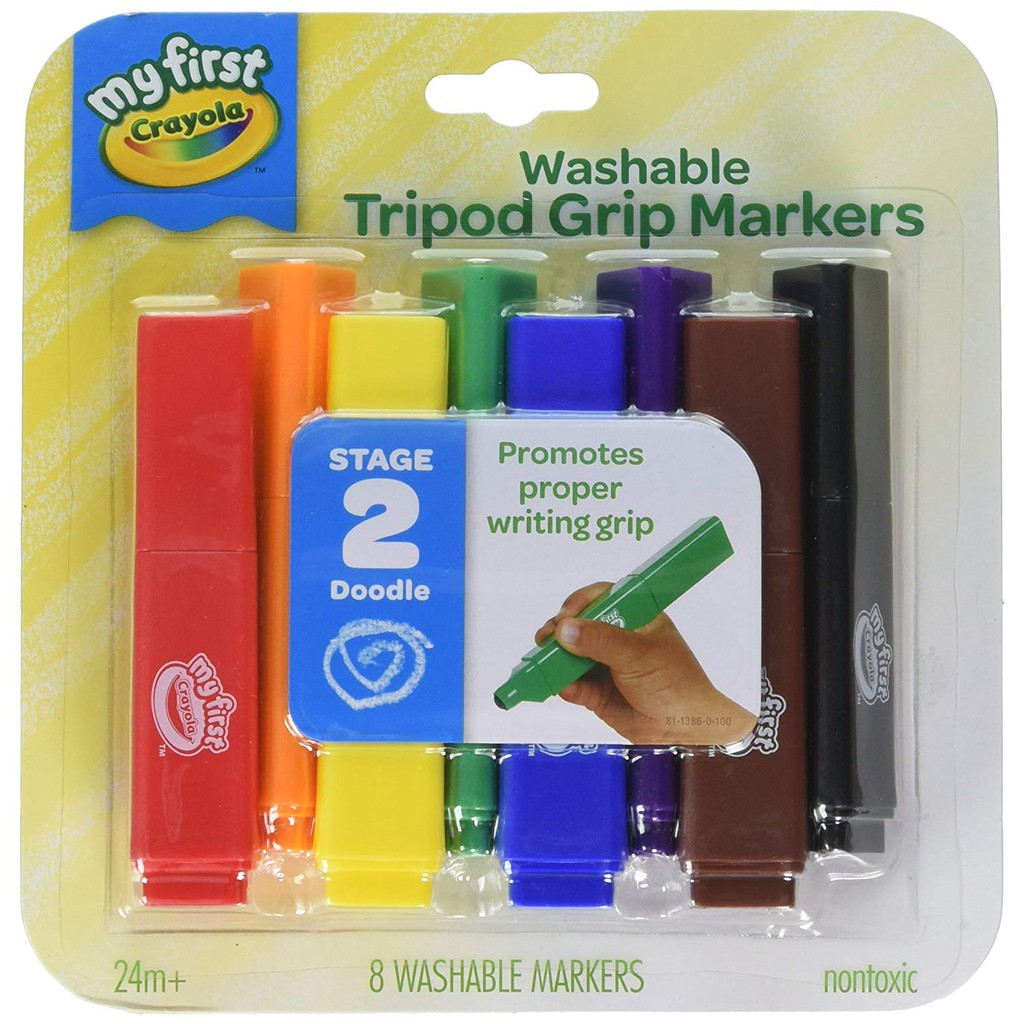 Crayola My First Washable Tripod Grip Markers