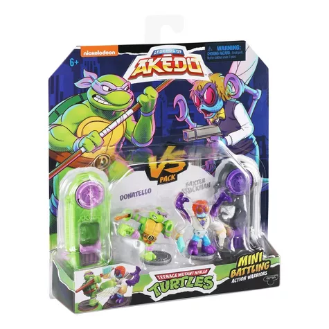 Akedo Teenage Mutant Ninja Turtles Donatello Vs Baxter Stockman 2 Pk Figure