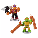 Akedo Teenage Mutant Ninja Turtles Michelangelo Vs Bebop 2 Pk Figure