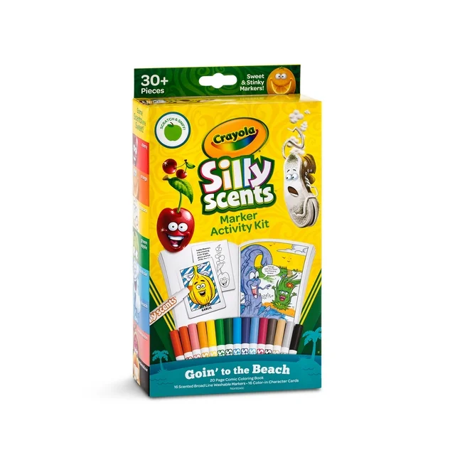 Crayola Silly Scents Marker Activity Kit Goin' to the Beach