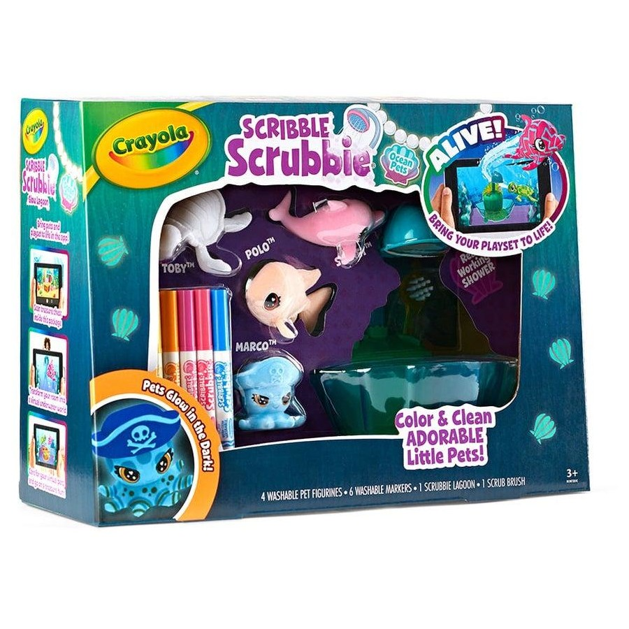 Crayola Scribble Scrubbie Glow Lagoon Playset