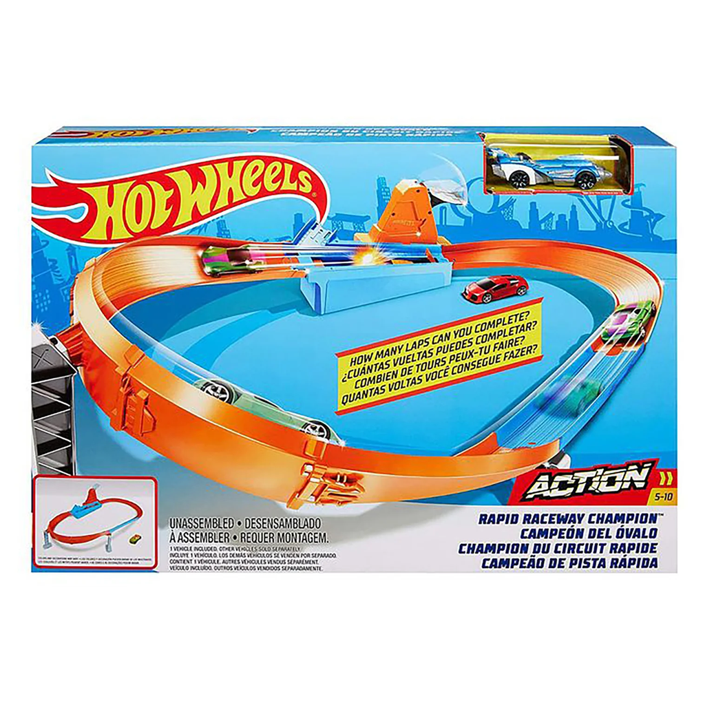 Hot Wheels Action Rapid Raceway Champion Track Set