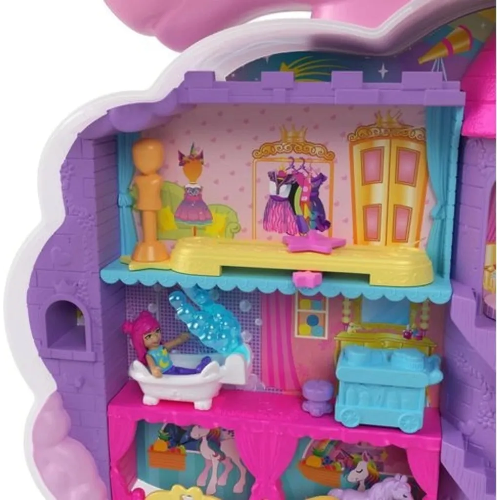 Polly Pocket Rainbow Unicorn Salon