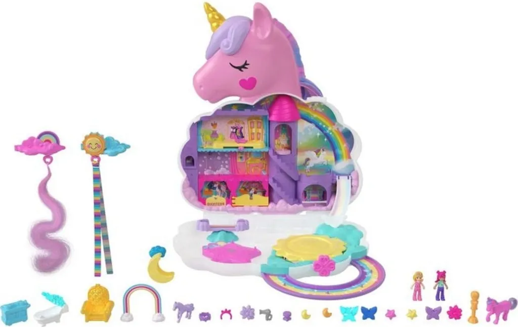 Polly Pocket Rainbow Unicorn Salon