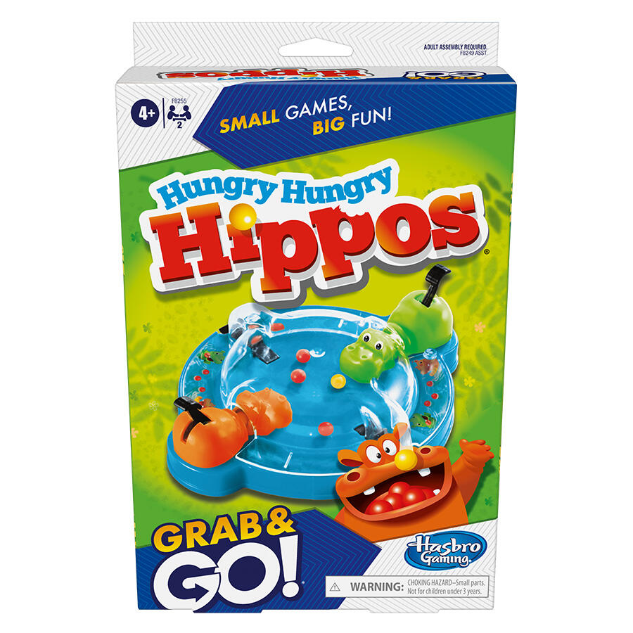 Hasbro Gaming Hungry Hungry Hippos Grab n Go Travel Sized Game