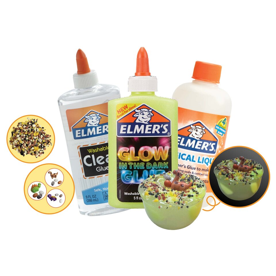 Elmers Dinosaur Island Yellow Slime DIY Kit