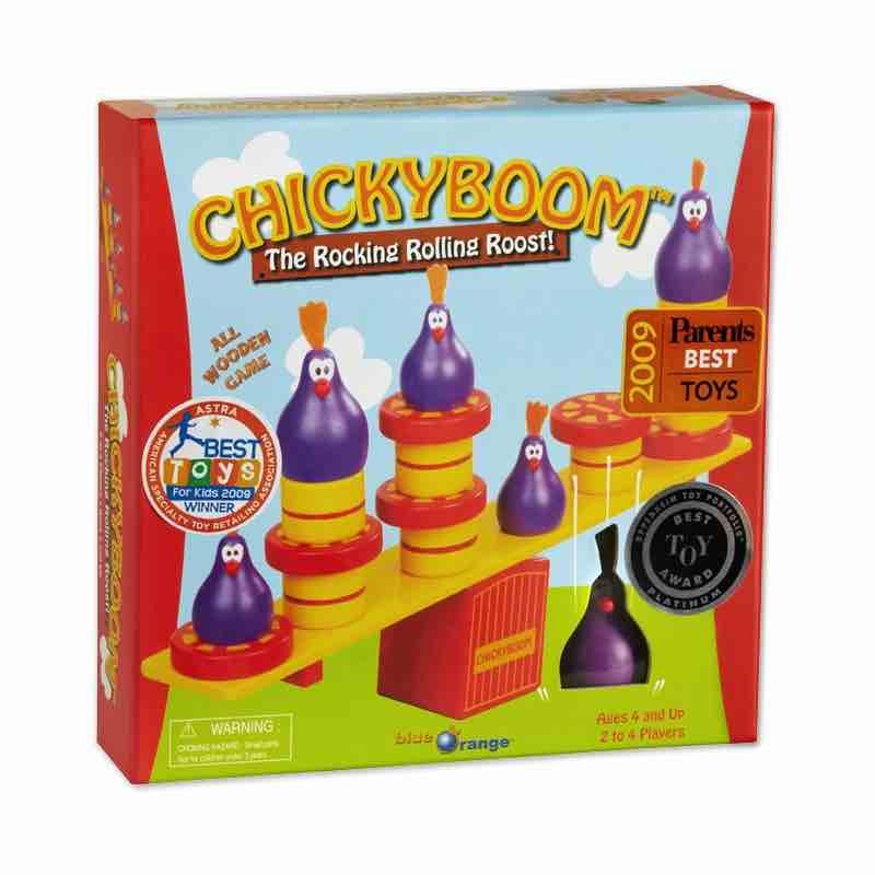 Blue Orange Games Chickyboom The Rocking Rolling Roost Game