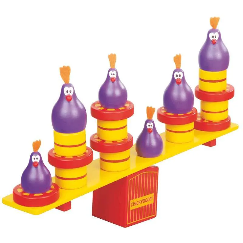 Blue Orange Games Chickyboom The Rocking Rolling Roost Game