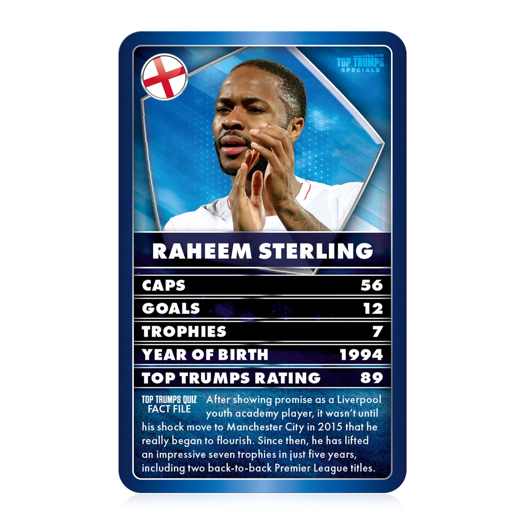 Top Trumps World Football Stars Blue