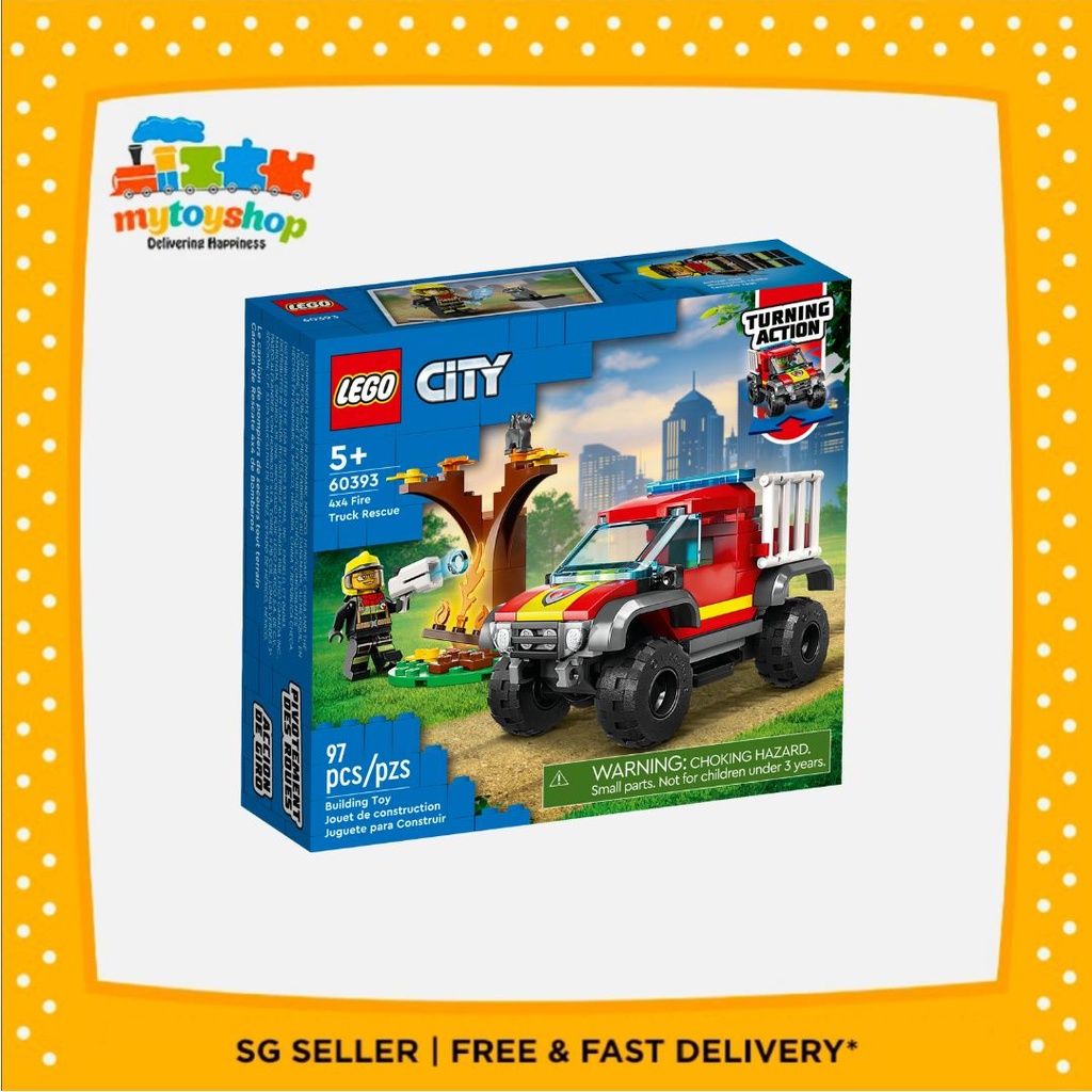 LEGO 60393 City 4x4 Fire Truck Rescue