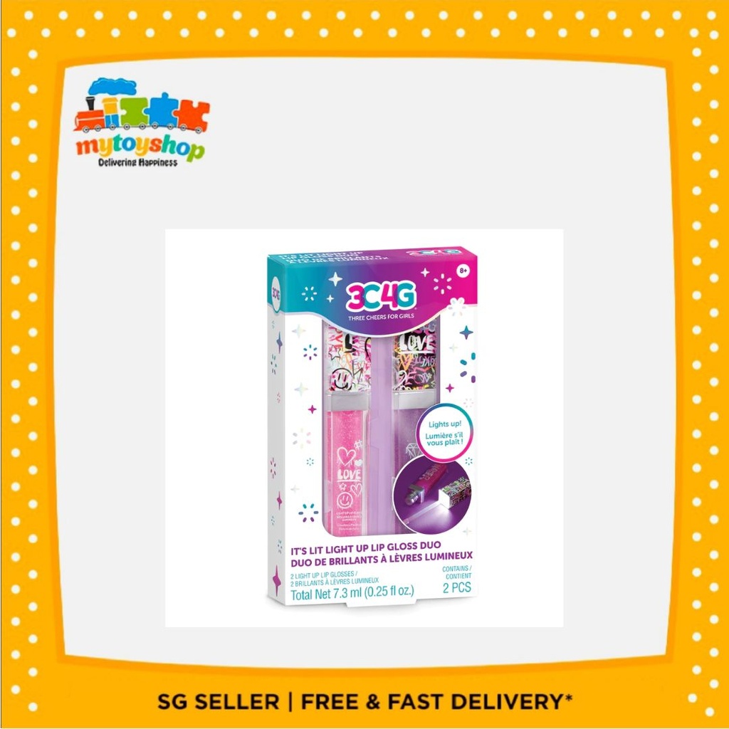 3C4G Graffiti Light Up Lip Gloss 2pk