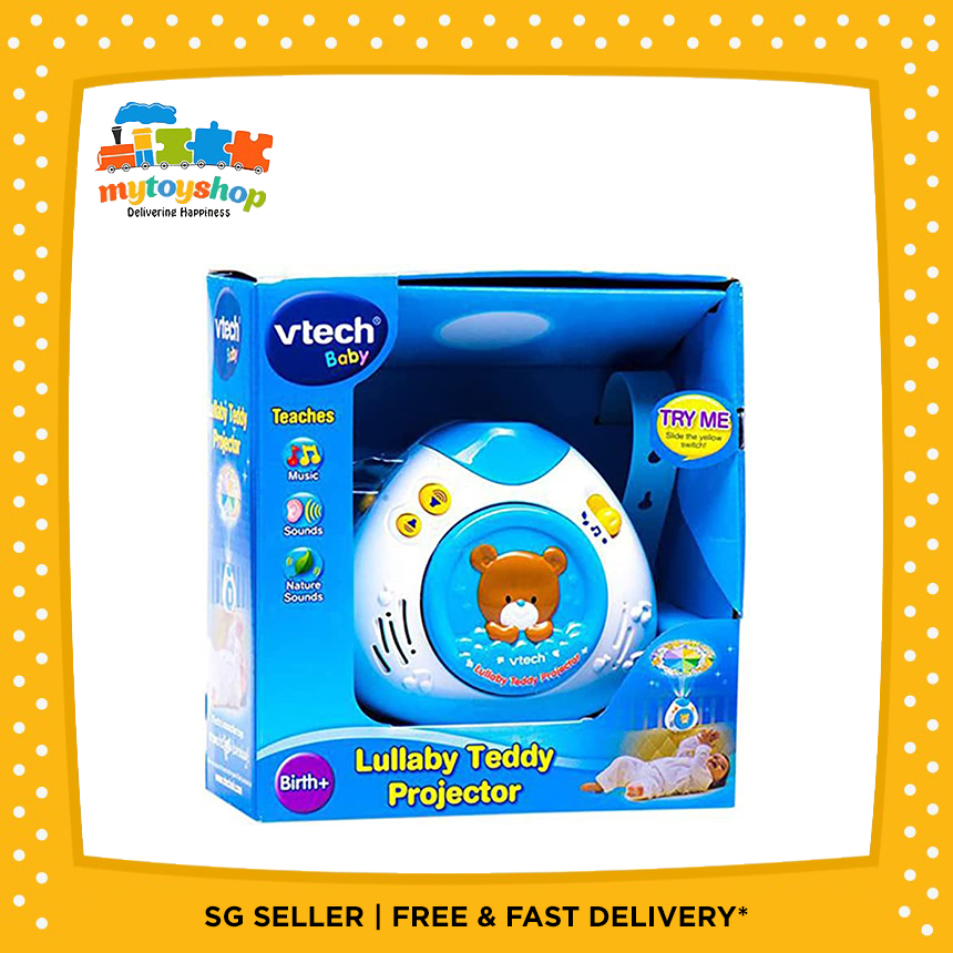 VTech Lullaby Teddy Projector Blue