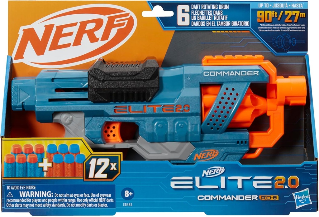 NERF Elite 2.0 Commander RD-6 Blaster