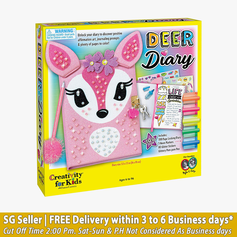 Creativity for Kids Deer Diary with Lock