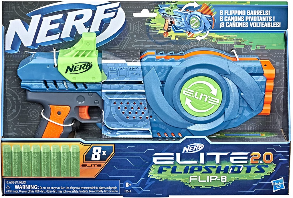 NERF Elite 2.0 Flip 8 Blaster Gun