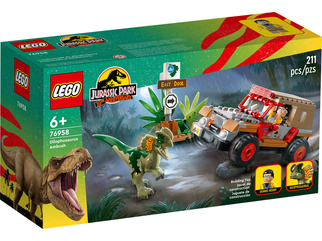 LEGO 76958 Jurassic World Dilophosaurus Ambush