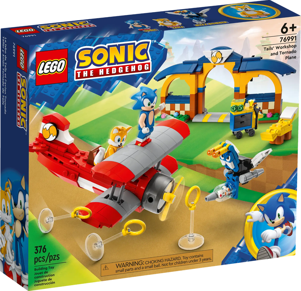 LEGO 76991 Sonic The Hedgehog Tails' Workshop and Tornado Plane