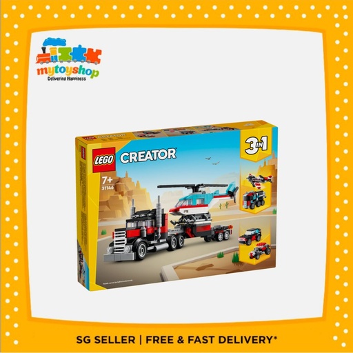 LEGO 31146 Creator Flatbed Truck with Helicopter